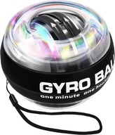 LED GYRO POWER BALL FITNESS NÁRAMOK, ČIERNA