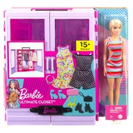 Barbie Set Šatník s oblečením a doplnkami Bábika HJL66