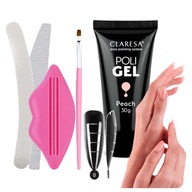 Claresa Acrylic Nail Gel Poli Gel súprava štetcov na dvojité tvary