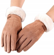 Zimné dámske teplé rukavice s medvedíkom