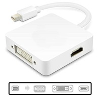 Mini DP DisplayPort na VGA/DVI/HDMI adaptér