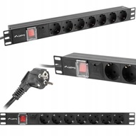 RACK PDU POWER STRIP 19'' 1U 16A 7xSCHUKO 2M