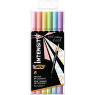 BIC Pastel Dual Tip Obojstranné puzdro na pero 6 ks