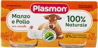 Večera pre deti hovädzie a kuracie Plasmon 2x80