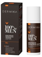 DERMIKA 100% KRÉM PRE MUŽOV PROTI VRÁSKAM A KORUNKÁM DENNÝ NOC 50+ 50ML