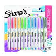 Sharpie S-Note Pastelové zvýrazňovače 12x sada