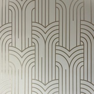 TAPETY GEOMETRICKÉ TAPETY ART DECO WHITE UGEPA