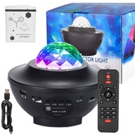 Diaľkové ovládanie nočného svetla LED Star Projector + USB glóbus