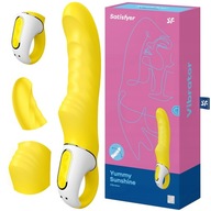 Vibrátor dildo pre páry, stimulácia bodu G Satisfyer Mňam na Deň žien