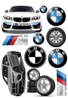 Potlač koláčov z cukrovej pasty BMW CARS set