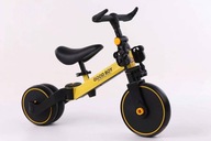 Balančný bicykel 3 v 1 s pedálmi, žltý