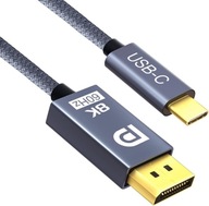 USB C KÁBEL - DISPLAYPORT 1.4 ADAPTE DP 8K 4K120HZ