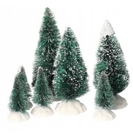 Zelené vianočné stromčeky mini sada vianočných stromčekov