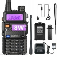 Baofeng UV-5R 8W HARDWAVE RÁDIO TELEFÓN WALKIE TALKIE SKENER VHF UHF CE