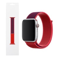 NYLON RED SPORT LOOP APPLE Remienok na hodinky 44 / 42 mm