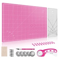 Sada nožov TEXI CRAFT PINK 60X45 podložka na rezanie