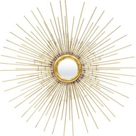 Nástenná dekorácia zlaté prelamované zrkadlo veľké slnko