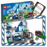 Policajná stanica Lego City 60316 Auto Klocki Set a elektronická kniha 4v1