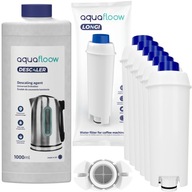 Odstraňovač vodného kameňa pre 1l kávovar AquaFloow + 6x vodný filter pre kávovar Delonghi