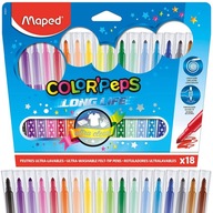 Popisovače Maped Colorpeps Long Life 18 kusov