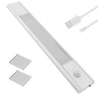 LED pásik PiR senzor 50cm magnet USB nabíjateľný