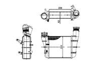 INTERCOOLER VW A4 A6 1.9TDI NRF