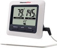 TEPLOMER SONDA NA PEČENIE ALARM HODINY LCD TIMER