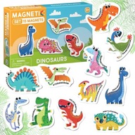 SADA MAGNETOV DINOSAURS 15 PRVKOV FAREBNÝCH MAGNETOV V SÚPRAVE