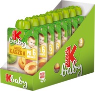 Kubuś Baby Mousse jablková marhuľová kaša 9x100g