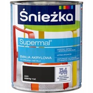 Śnieżka Supermal akrylový email Matt Black 0,8l