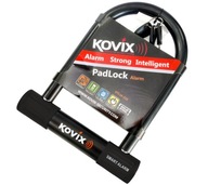 Visiaci zámok U-Lock s alarmom KOVIX KTL16-210 čierny