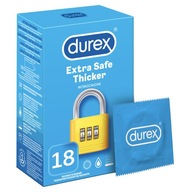 DUREX 18ks Extra Safe hrubší bezpečný sex PL