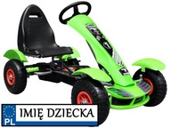 GOKART s pedálmi, NAFUKOVANÉ KOLESÁ + BRZDA, 50 kg