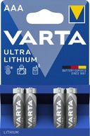 4x VARTA R3/AAA profesionálne LÍTIOVÉ BATÉRIE