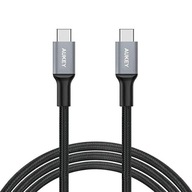 AUKEY Nylonový rýchlonabíjací kábel USB C 2m 60W PD