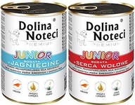 Dolina Noteci Junior mokré krmivo pre psov, mix príchutí, 400g, sada 16 kusov