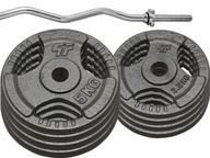 SET 36KG LIATINA HMOTNOST 29MM + ZLOMOVANY KRK