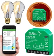 2-kanálový Wi-Fi prijímač s monitorom energie na ovládanie ROW-02