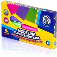 Fluorescenčná modelovacia hmota 6 farieb 83911902 ASTRA