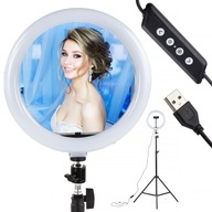 LED PRSTEŇOVÁ LAMPA MAKEUP SELFIE STOJÍK