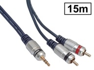 JACK 3,5/3P-2xRCA/CINCH stereo kábel INTERCONNECT HQ VITALCO 15m