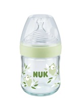 NUK Nature Sense sklenená fľaša 120ml S cumlík