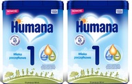 HUMANA 1 HMO dojčenské MLIEKO OD NARODENIA 2x750g