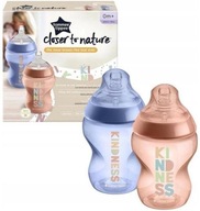 TOMMEE TIPPEE Zdobená FĽAŠA 2 x 260ml 0m+