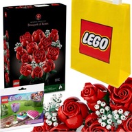 KYTICA RUŽÍ LEGO 10328 Darček na Valentína PRE JEJ IKONY RUŽÍ + TAŠKA + 30411