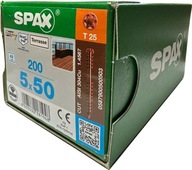 SPAX SKRUTKY PODLAHOVÉ 5X50 T25 A-2 KS 200 ZLAT