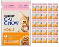 Purina CAT CHOW losos s fazuľou 26 x 85g