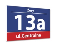 Číslo domu 40x30 cm PVC 5mm adresa domového čísla