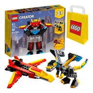 LEGO 3 v 1 - Super robot, lietadlo alebo drak (31124)