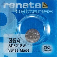 10x batéria Silver Renata LR621 LR620 LR60 AG1